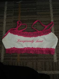 Pink crop top bra