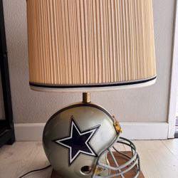 1980s Vintage Riddell Dallas Cowboys Helmet Lamp
