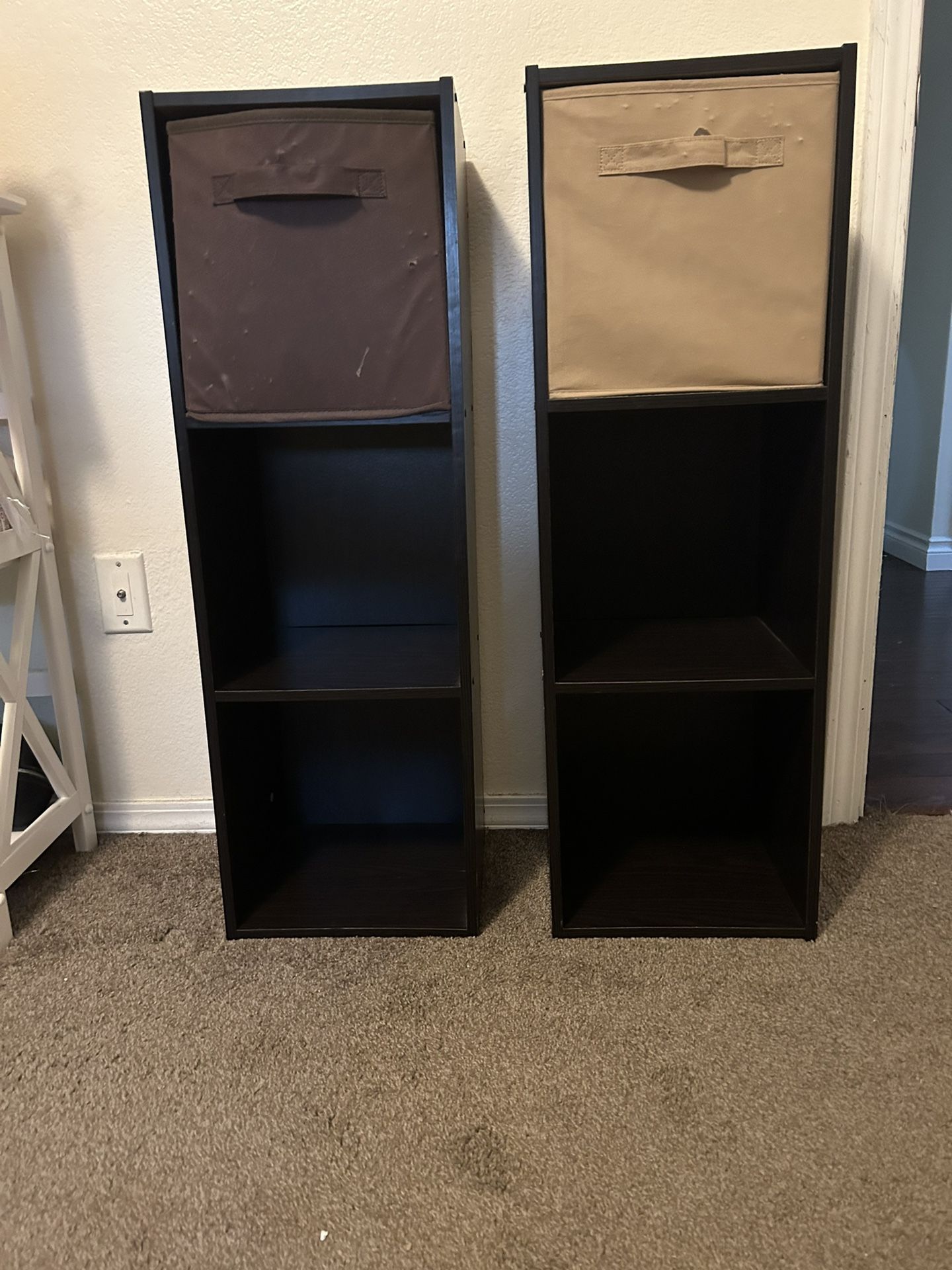Two Storage Shelves