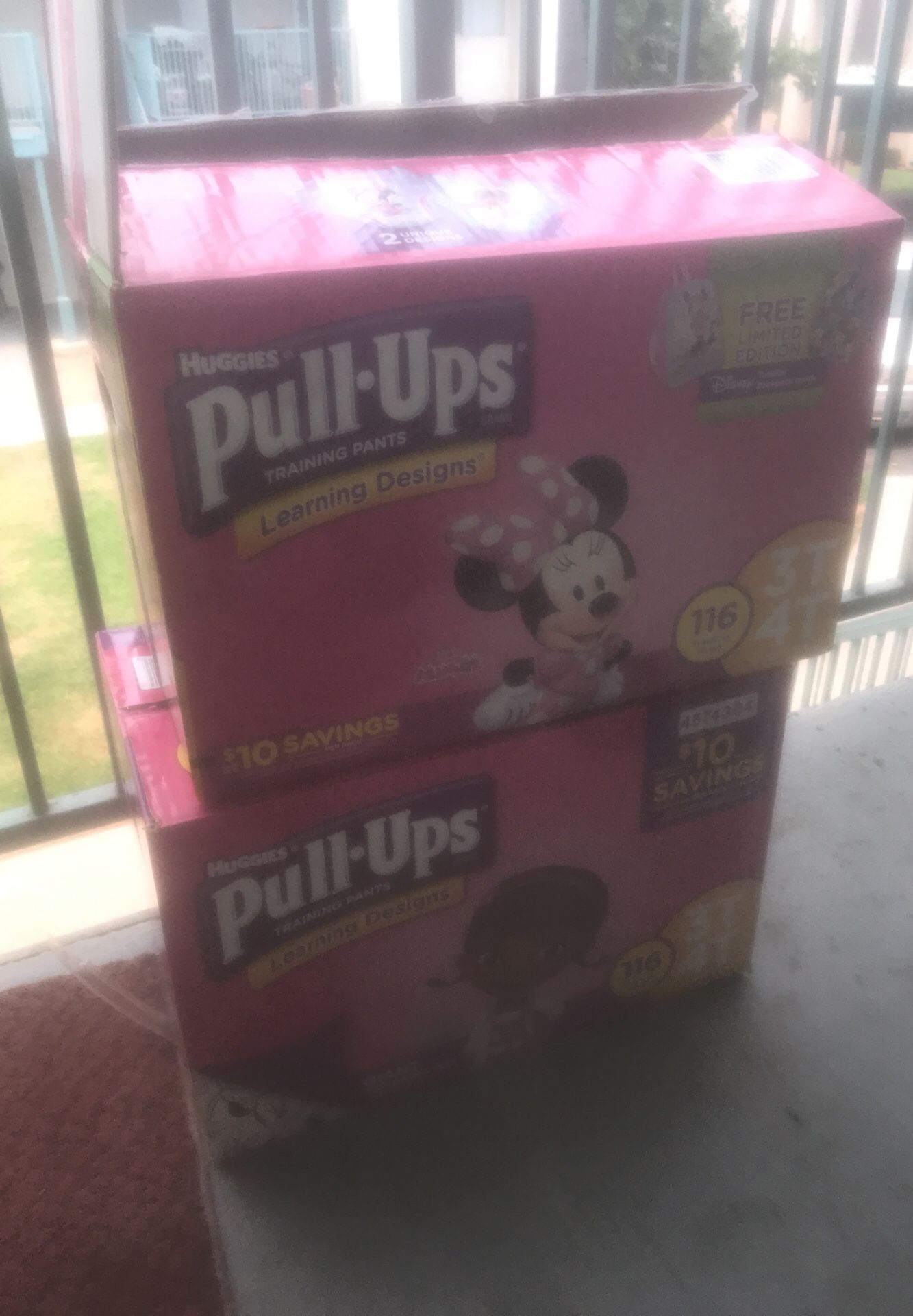 Pull ups for girls 3t-4t Huggies Minnie mouse and Doc McStuffins
