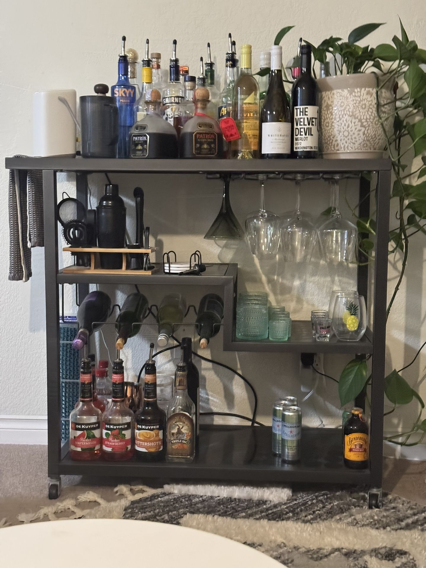 Metal Bar Cart