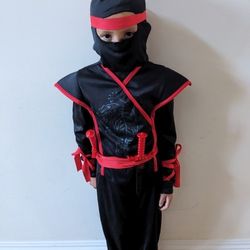 Complete Ninja Boys costume M (7-8)