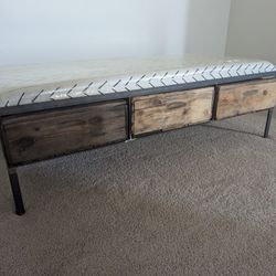 Rustic Storage Bench 