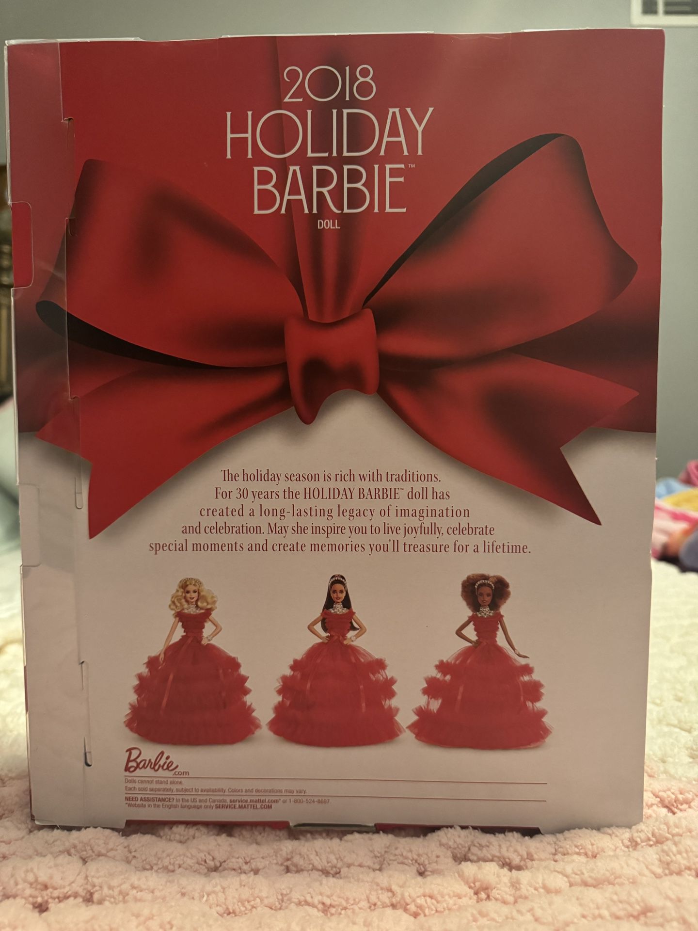 2018 Holiday Doll Brunette 30th Anniversary 