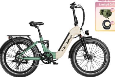 Heybike horizon 24inch foldable electric bicycle 1400w peak motor 38MPH max speed 45miles max range