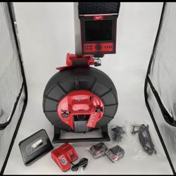 Milwaukee 18-Volt Lithium-Ion Cordless 200 ft. Pipeline Inspection System Image Reel Kit with Inspectio