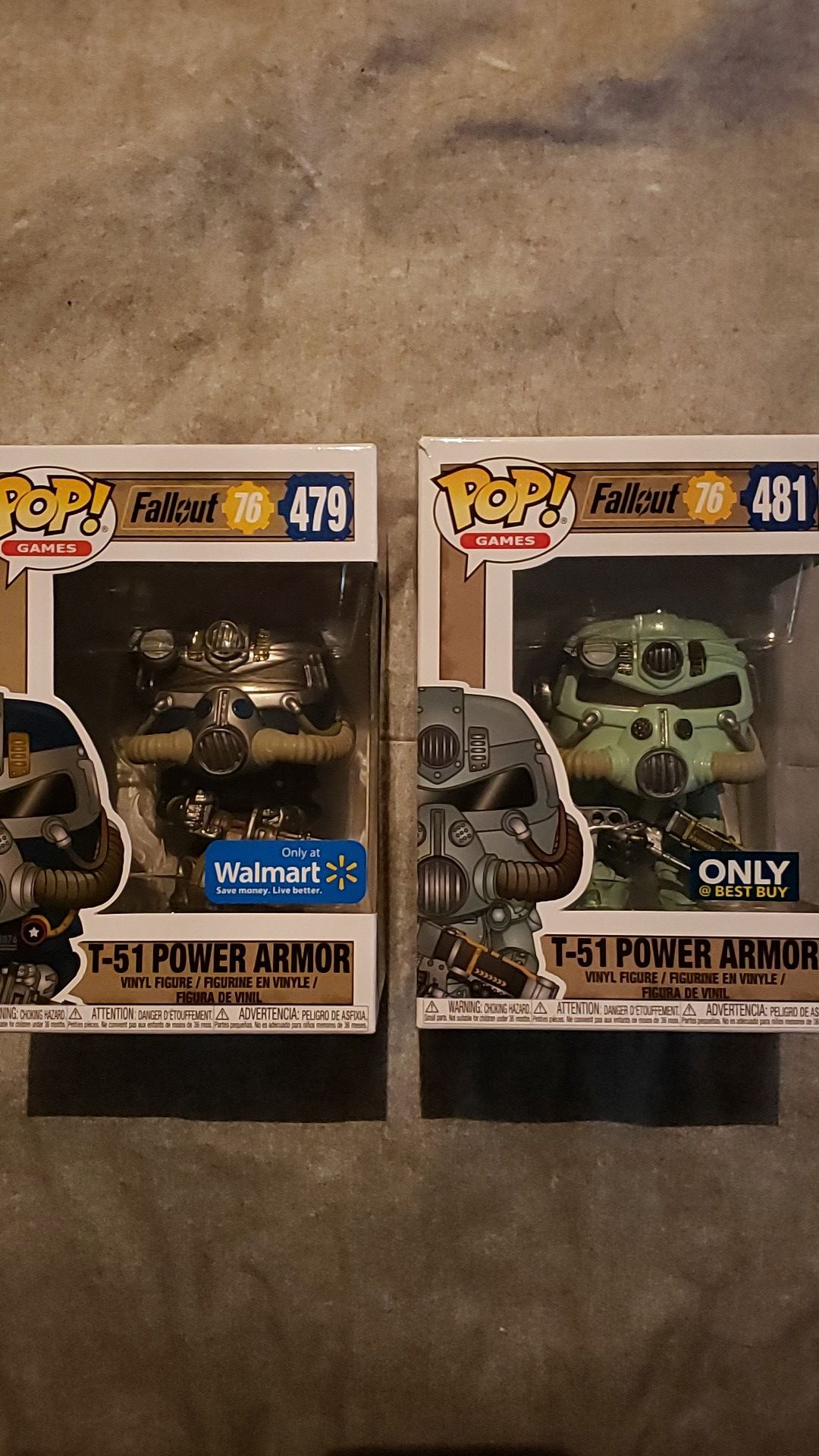 Funko Pop Fallout 76 T-51 Power Armor Exclusive Lot