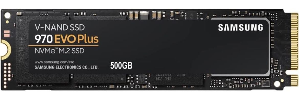 SAMSUNG 970 EVO Plus SSD 500GB NVMe M.2 Internal Solid State Drive w/ V-NAND Technology, Storage and Memory Expansion for Gaming, Graphics w/ Heat Con