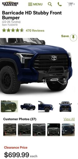 Tundra Barricade bumper