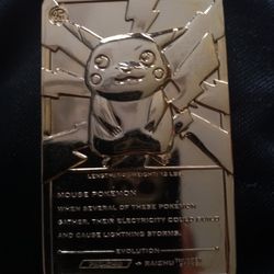 23k Plated Pokemon Pikachu