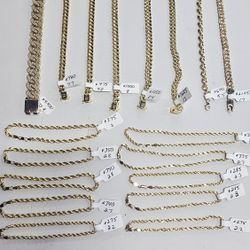 10k And 14k Bracelets (Prices On Pictures)