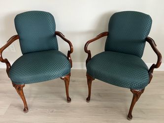 2- Large Wooden Chairs
