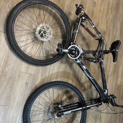 Full suspension mountain bike could do 8 or 700
