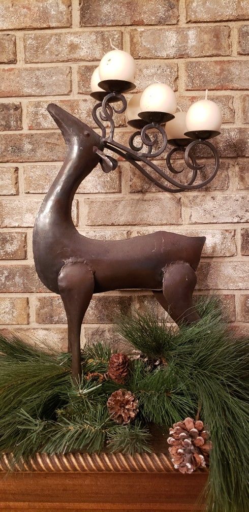 Decorative Reindeer Candle Holder