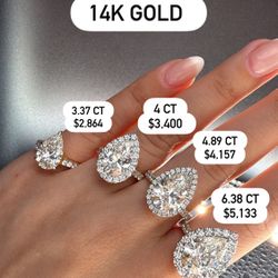 DIAMOND 14K GOLD  ENGAGEMENT RINGS FOR WOMEN 