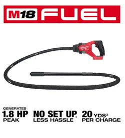 M18 FUEL 18V Lithium-lon Brushless Cordless 8 ft. Concrete Pencil Vibrator (Tool-Only)