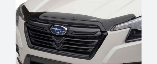Subaru Forester OEM hood protector & side window deflectors