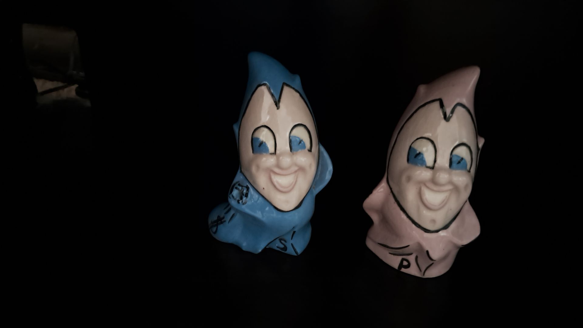 Antique clown salt and pepper shaker