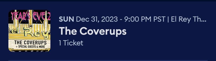 The Coverups (Green Day) NYE