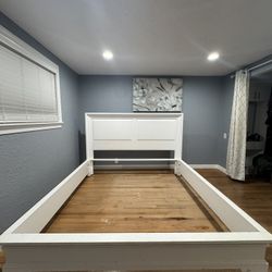 King Size Bed Frame And Nightstands For Free! Must Pick Up!