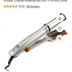 Instyler IS-1001 Rotating Hot Curling Iron Hair Brush Tre Milano 