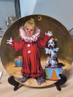 COLLECTOR PLATE W/STAND