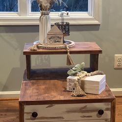 Rustic End Table 