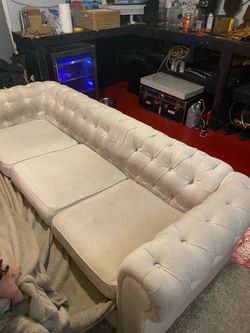 White fabrice” couch
