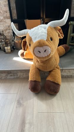 Large Longhorn Bull Stuffed Animal Plush
