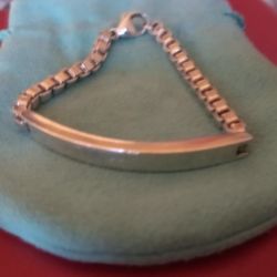 Tiffany & Co Sterling Silver Venetian Link ID Bracelet 6.5"

