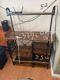 Industrial Baker's Rack with Shelves