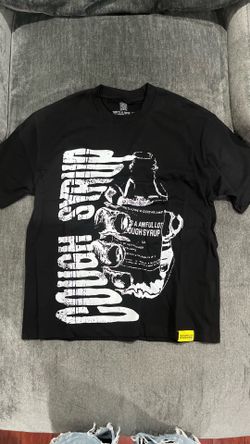 Awful lot of cough syrup black and white graphic tee