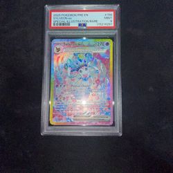 2025 Pokemon PRE EN Special Illustration Rare #156 Sylveon Ex PSA 9 GEM MINT