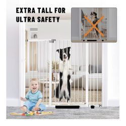 41” Tall White Safety Gate/New In Box
