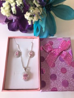 Set earrings and necklace silver 925 $30