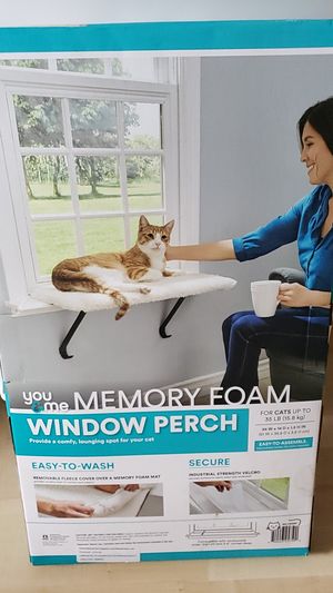 You & me memory foam window cat perch Clearance