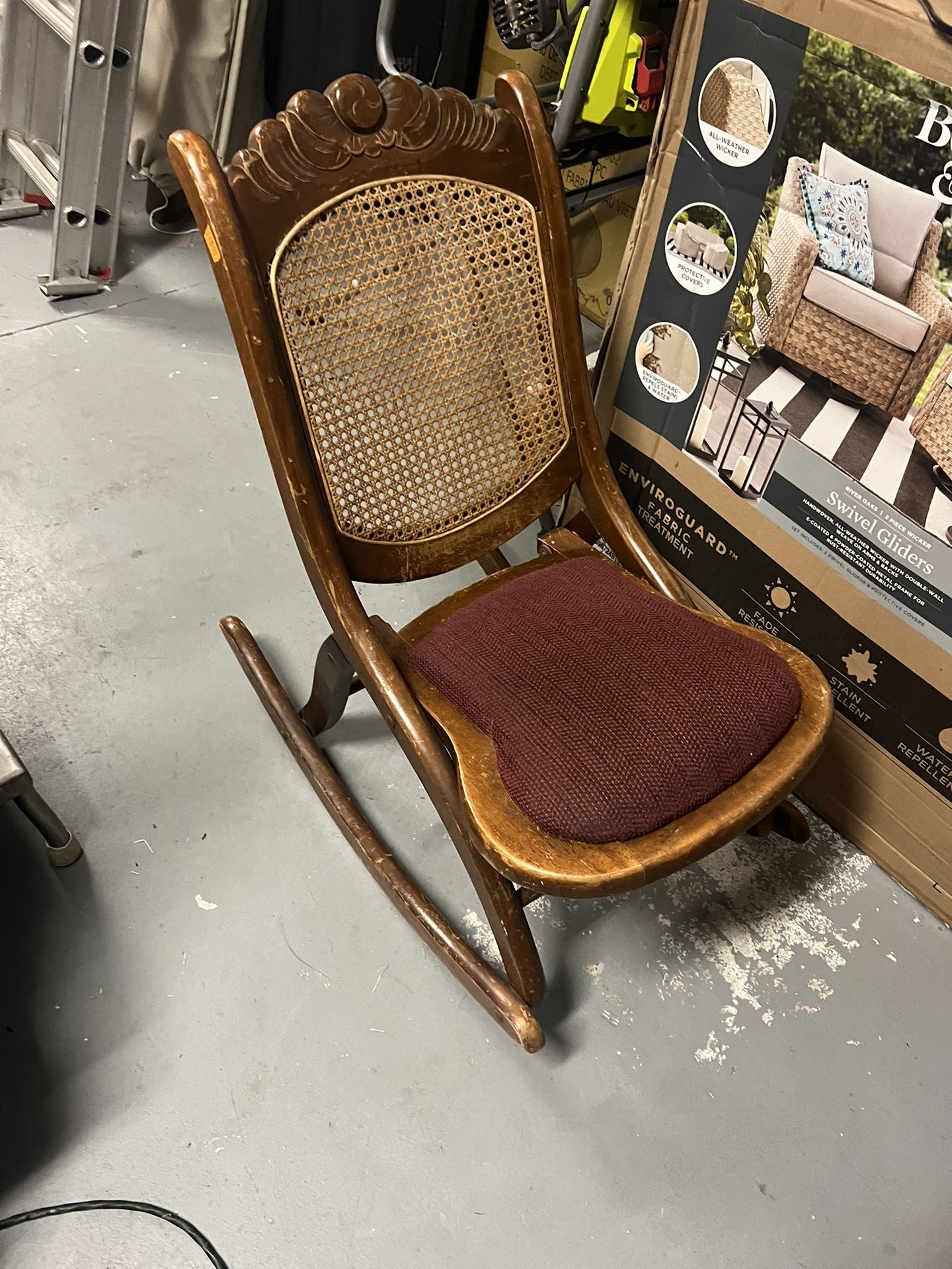 Antique Folding Rocking Chair