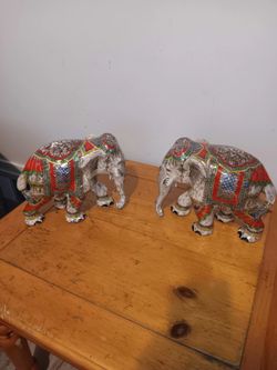 Two decorations elephant