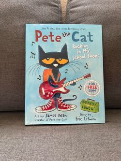 Pete the Cat rocking in my school shoes book