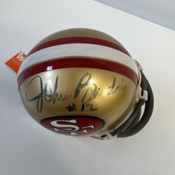 Signed Mini 49er Helmet John Brodie 