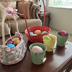 Easter Eggs & Baskets. 