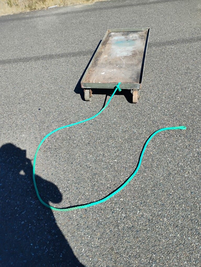 5'x2' And 1/2 Dolly Creeper Heavy Duty Caster Wheels Working