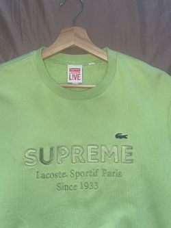 SUPREME x LACOSTE CREWNECK COLLAB SS18