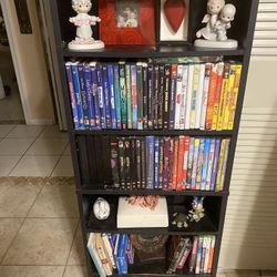 Shelves, nightstand, Router, Speakers