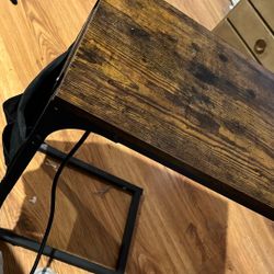 Side Table With Charging Station