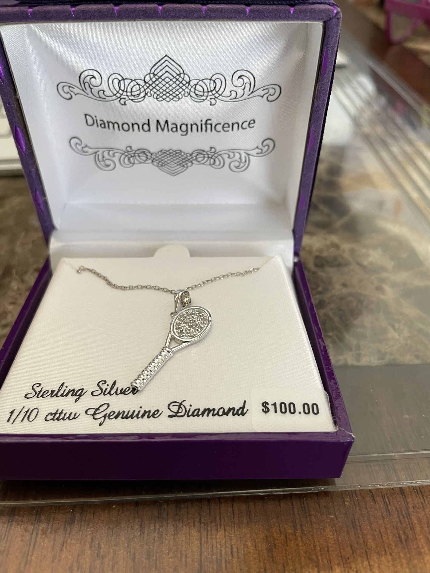 TENNIS RACQUET NECKLACE