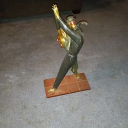 Brass Statue  Couple Dancing, Rafael Signa On It ,2ftand 1inch Tall