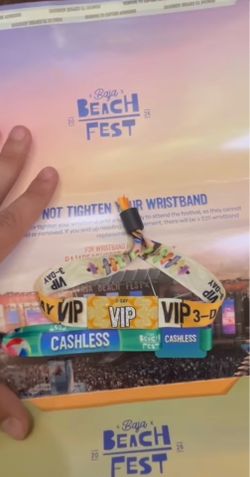 BAJA BEACH FEST 2026 3DAY VIP WRISTBANDS