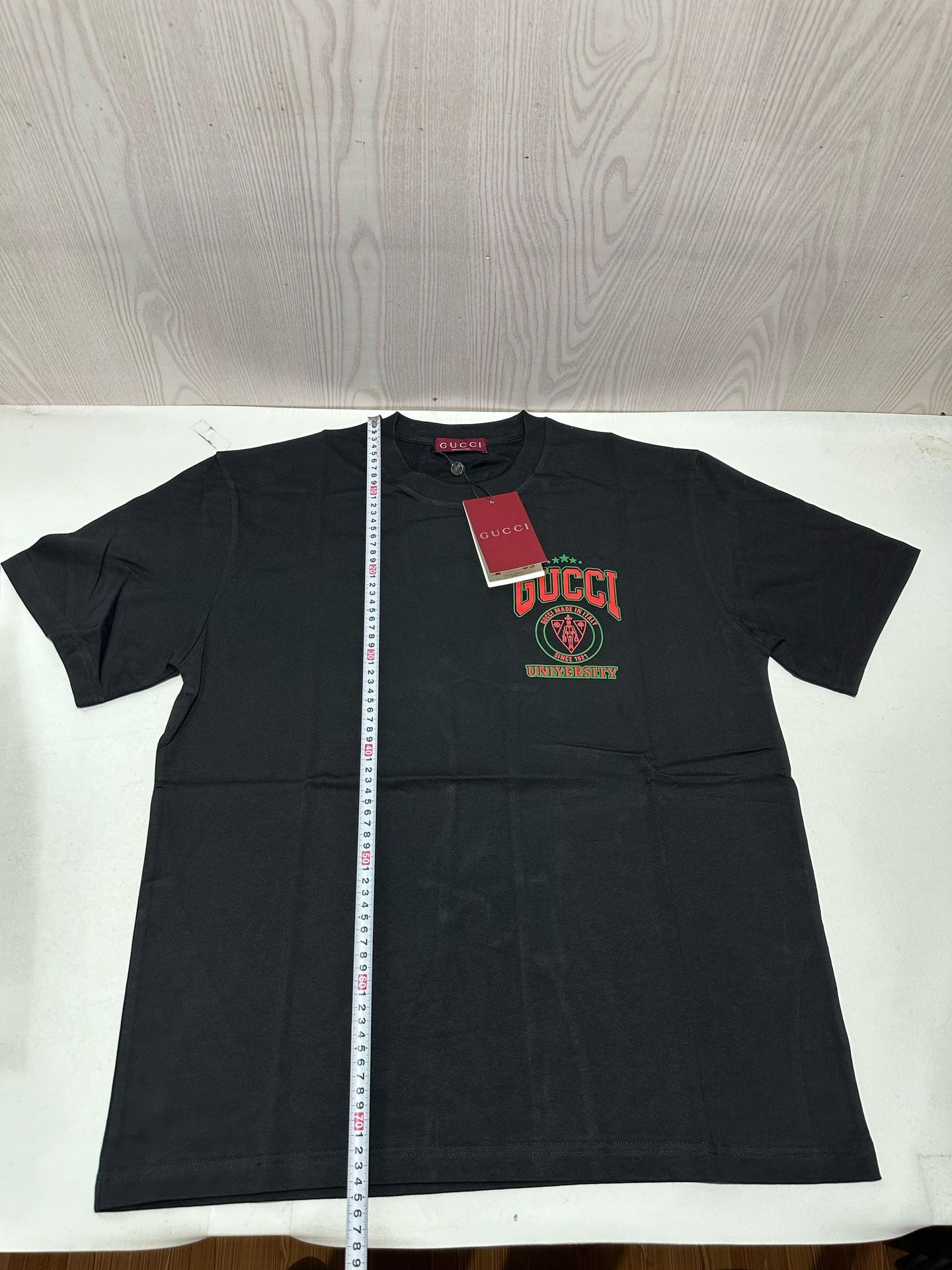 Gucci Logo Tee - Black - Size L -  Heavy Cotton Streetwear