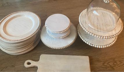 pier one beaded wood set